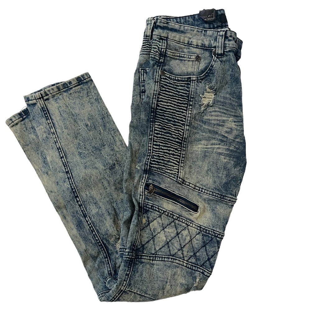 M. Society Men’s Distressed Medium Wash Jeans  30 x 32 NWT